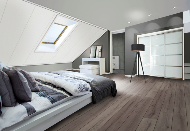 Bruin laminaat slaapkamer | Laminaat.nl